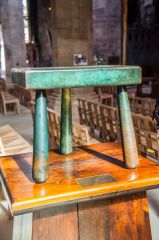 Jenny Geddes memorial stool sculpture