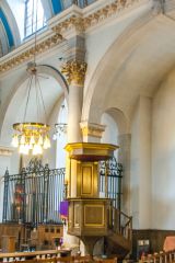 The pulpit and arcades