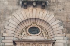 The west doorway arch