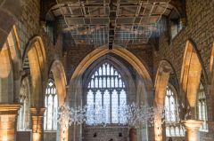 Art installation in the nave