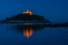 St Michael's Mount, The castle illuminated at night