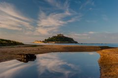 Marazion beach and St Michael's Mount