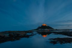 St Michael's Mount at night