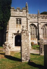 More Celticx crosses in St Anietus' churchyard (c) Mike Searle