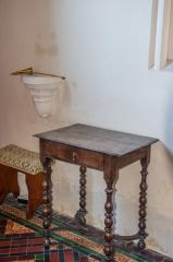 15th century piscina, south chancel wall