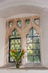 15th century window, north nave wal