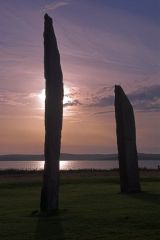 Evening falls at Stenness