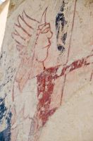 Stoke Dry, St Andrew's Church, Wall painting - archer