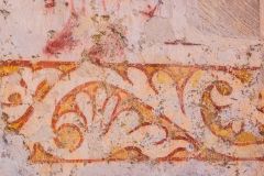 The unusual floral border design