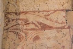 Figure of a dragon on the north wall