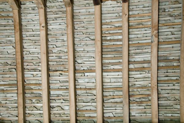 Stokesay Castle photo, Medieval wall