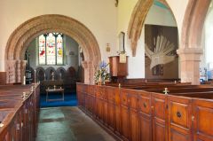 Stoneleigh, St Mary's Church, Nave and box pews