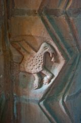 Stoneleigh, St Mary's Church, 12th century pelican carving
