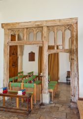 Medieval wooden screen