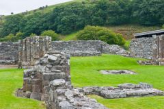 Piers in the church ruins