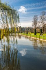 The moat pond and castle