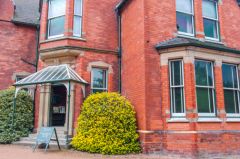 The main entrance to Sunnycroft