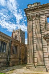 Sutton Scarsdale Hall, The Hall and medieval church