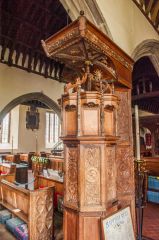The ornate Renaissance font cover