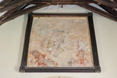 Worn royal arms of Charles II