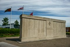 The memorial wall (c) Peter Trimming