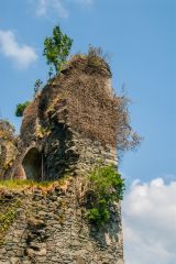 Upper section of the tower house