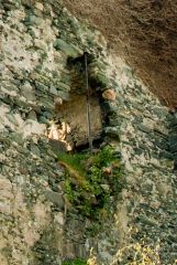 First floor window opening in the tower house