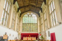 The chancel and east window