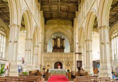 Looking east down the nave