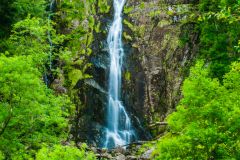 The base of the falls from a distance