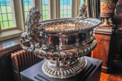 18th century Earl of Stafford silver wine cooler