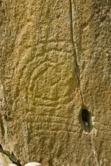 Spiral carvings detail