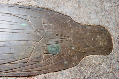 Medieval brass detail