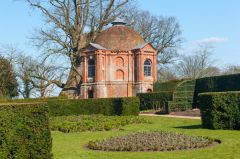 Summerhouse and formal gardens in Spring