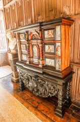 The Vyne, Japanned cabinet in the Oak Gallery