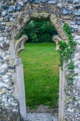 A ruined medieval doorway