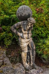 Statue of Atlas in the gardens