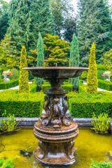 A fountain in the Italianate garden