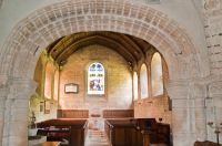 Tickencote, St Peter's Church, Chancel arch from rear