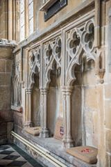 The ornate 14th century sedilia