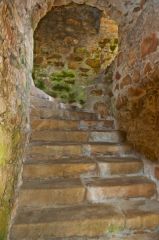 Tolquhon Castle, A winding stair to the Gallery