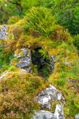 Ruins of the passage running inside the wall cavity