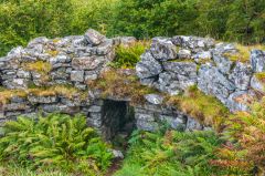 The entrance from inside the broch