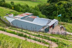 The cavern entrance from above