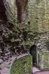 Inside the 13th century tower