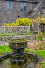 The recreated medieval garden