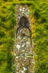 Late medieval grave slab of a priest