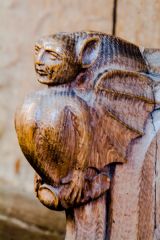 Pew end carving 2