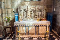 High altar and 19th century reredos