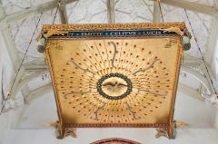 Wimborne St Giles Church, Sir Ninian Comper's gilded tester 